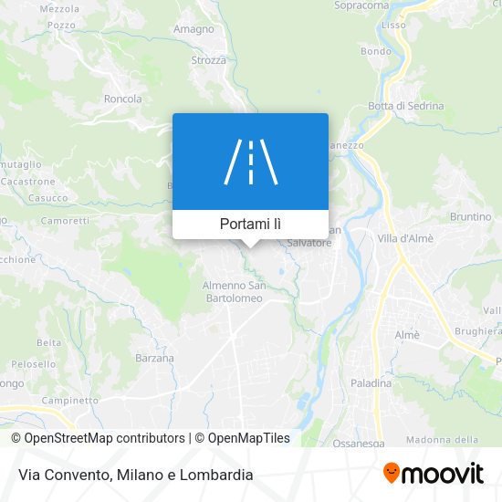 Mappa Via Convento