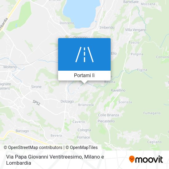 Mappa Via Papa Giovanni Ventitreesimo
