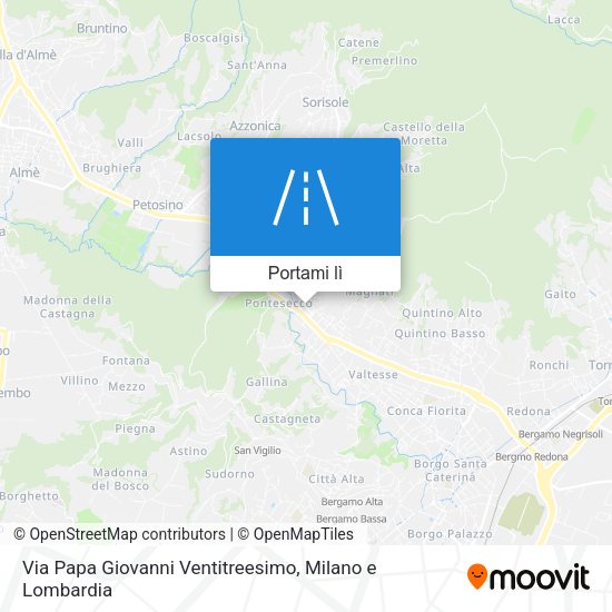 Mappa Via Papa Giovanni Ventitreesimo