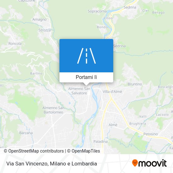 Mappa Via San Vincenzo