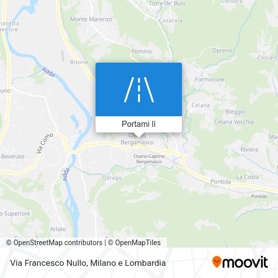 Mappa Via Francesco Nullo