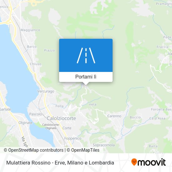 Mappa Mulattiera Rossino - Erve