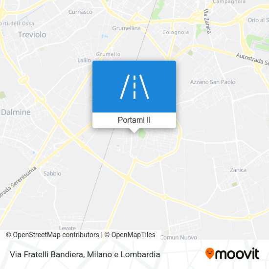Mappa Via Fratelli Bandiera