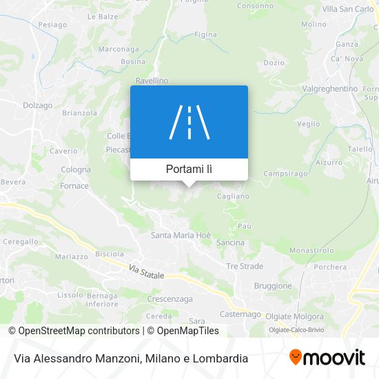 Mappa Via Alessandro Manzoni