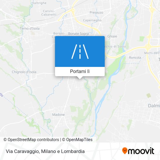 Mappa Via Caravaggio
