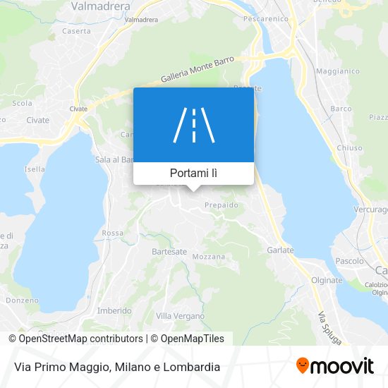 Mappa Via Primo Maggio