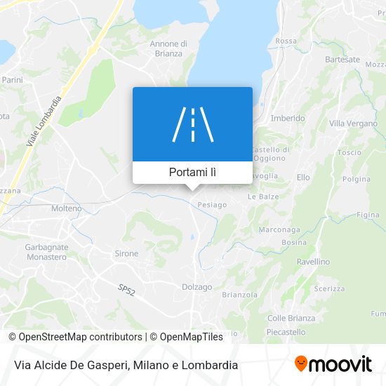 Mappa Via Alcide De Gasperi
