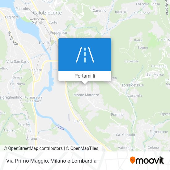 Mappa Via Primo Maggio