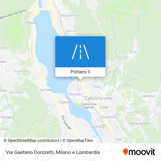 Mappa Via Gaetano Donizetti