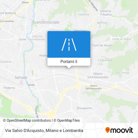 Mappa Via Salvo D'Acquisto