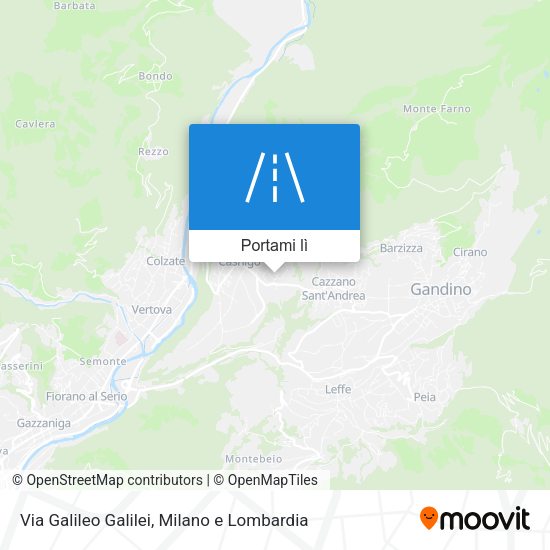 Mappa Via Galileo Galilei
