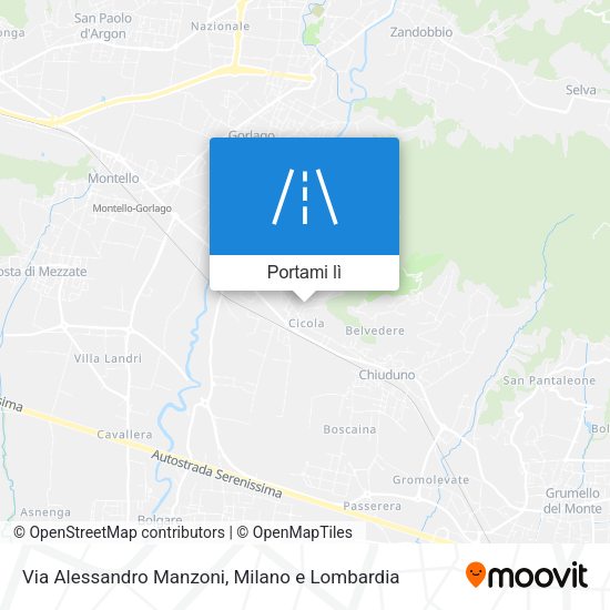 Mappa Via Alessandro Manzoni
