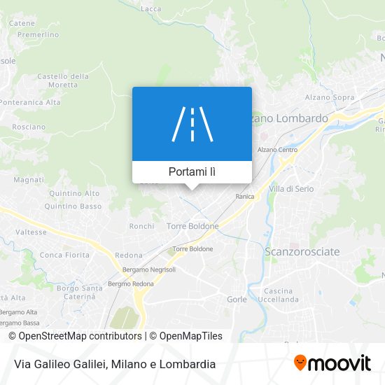 Mappa Via Galileo Galilei