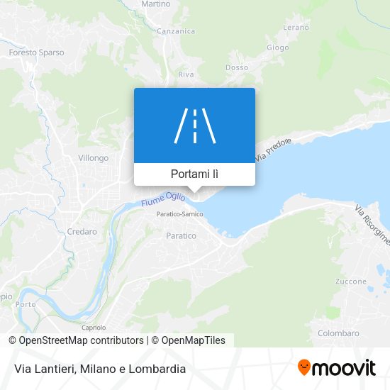 Mappa Via Lantieri