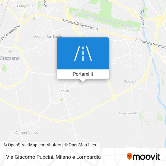 Mappa Via Giacomo Puccini
