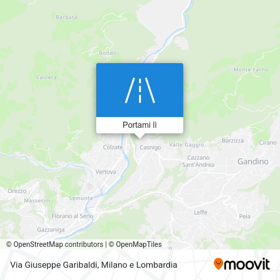 Mappa Via Giuseppe Garibaldi