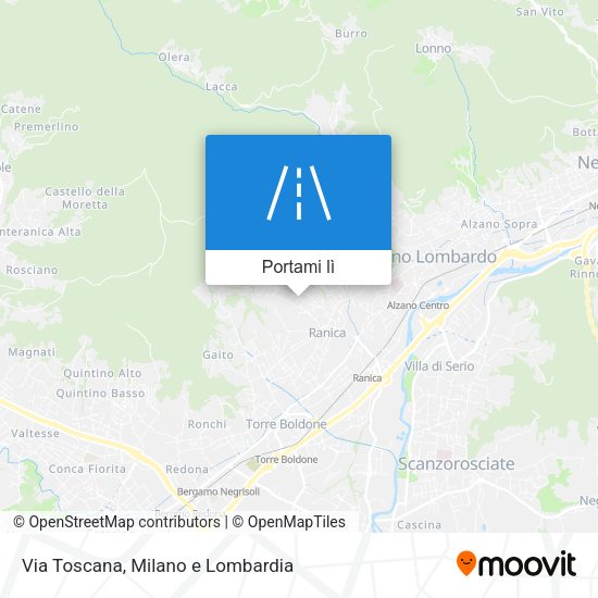 Mappa Via Toscana