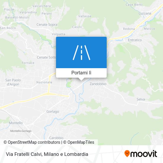 Mappa Via Fratelli Calvi