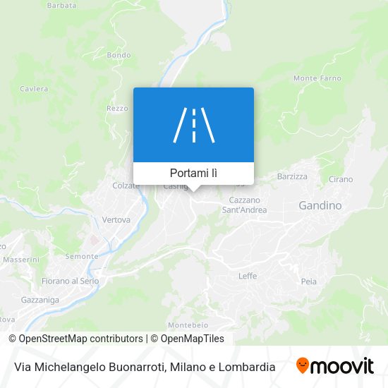 Mappa Via Michelangelo Buonarroti