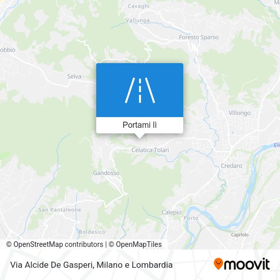 Mappa Via Alcide De Gasperi