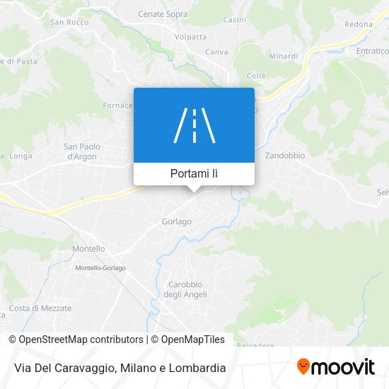 Mappa Via Del Caravaggio