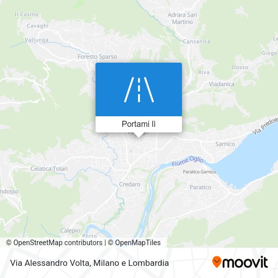 Mappa Via Alessandro Volta