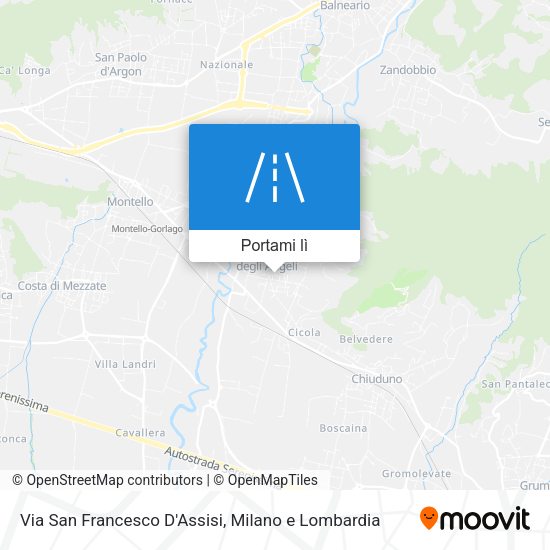 Mappa Via San Francesco D'Assisi