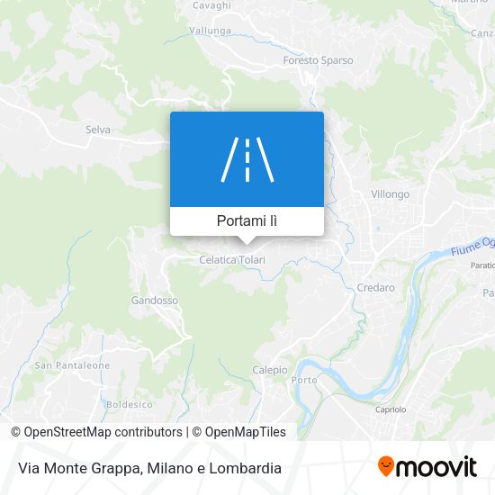 Mappa Via Monte Grappa