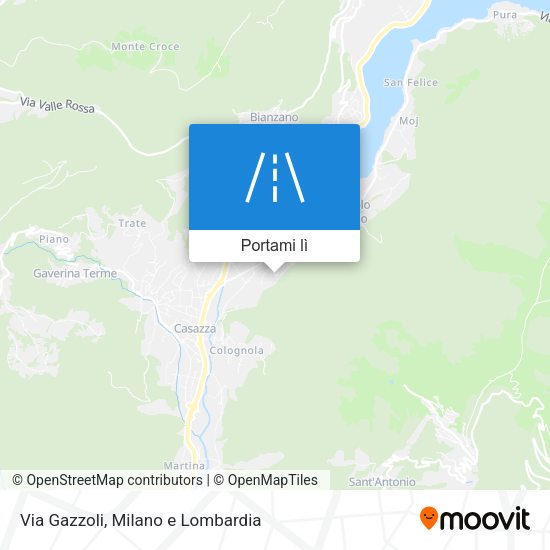 Mappa Via Gazzoli