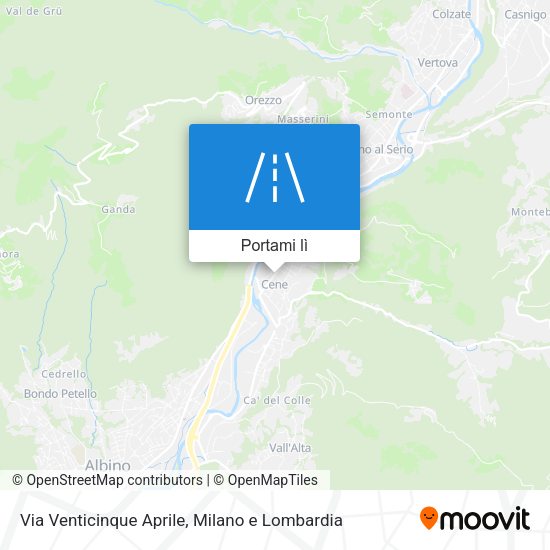 Mappa Via Venticinque Aprile