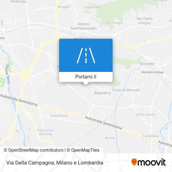 Mappa Via Della Campagna