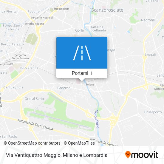 Mappa Via Ventiquattro Maggio