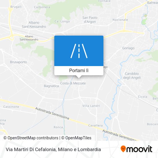 Mappa Via Martiri Di Cefalonia