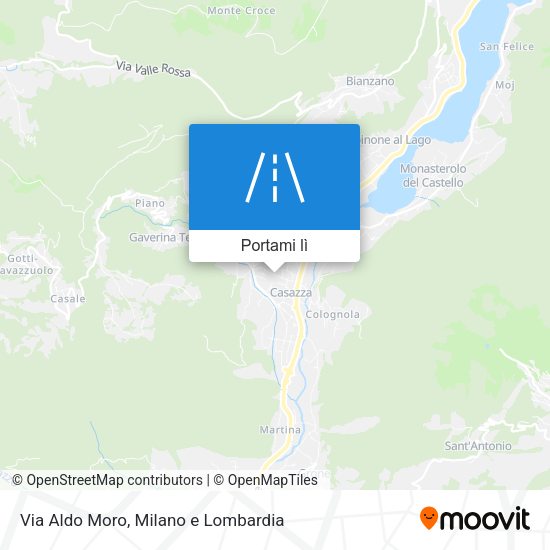 Mappa Via Aldo Moro