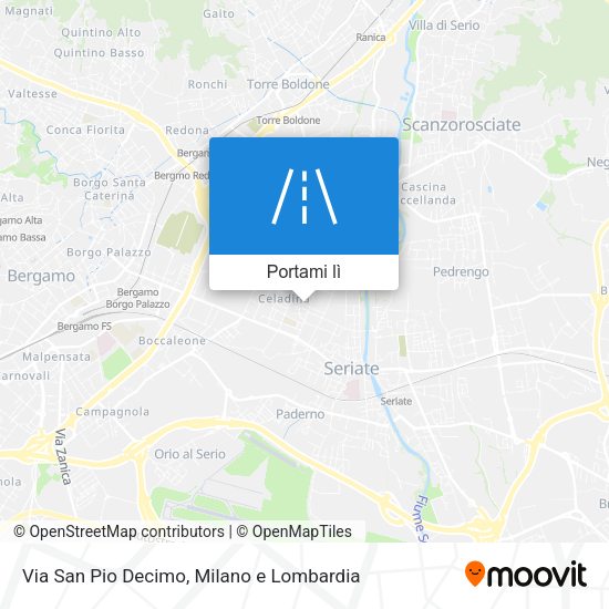 Mappa Via San Pio Decimo