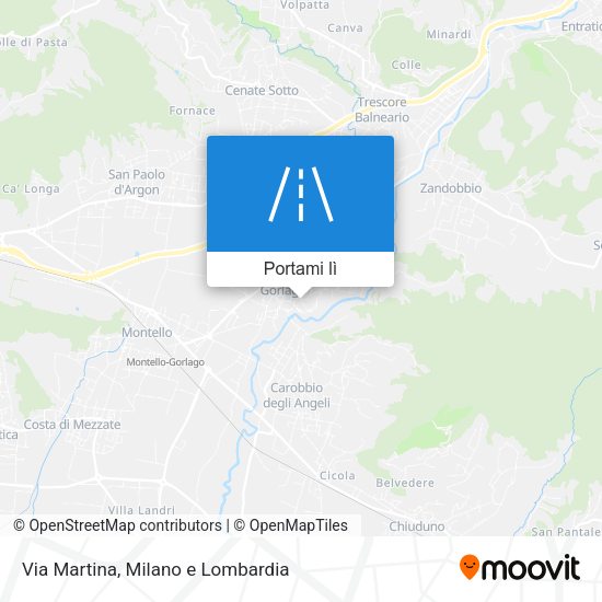 Mappa Via Martina