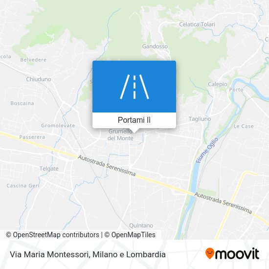 Mappa Via Maria Montessori