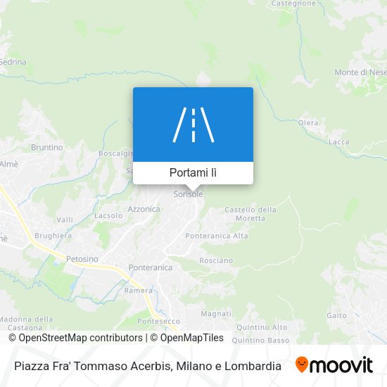 Mappa Piazza Fra' Tommaso Acerbis