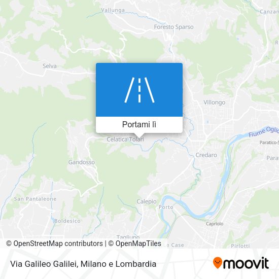 Mappa Via Galileo Galilei