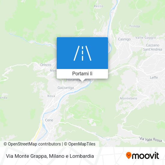 Mappa Via Monte Grappa