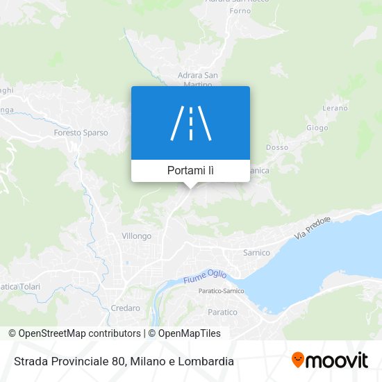 Mappa Strada Provinciale 80
