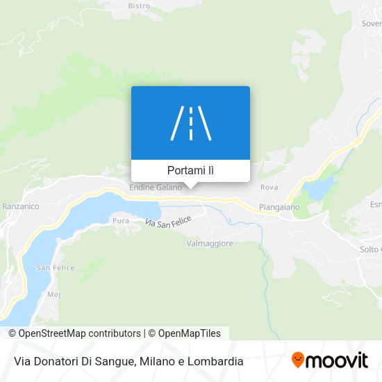 Mappa Via Donatori Di Sangue