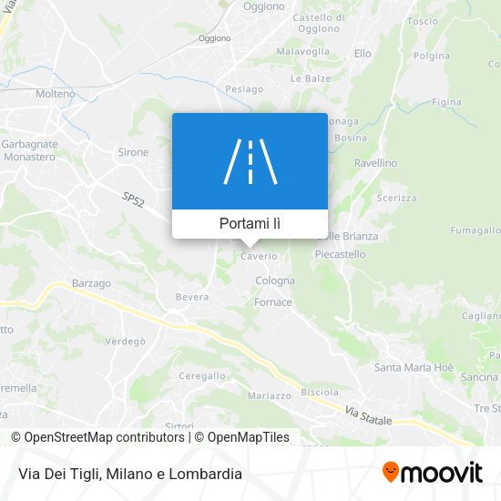 Mappa Via Dei Tigli
