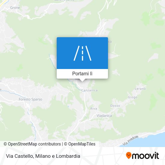 Mappa Via Castello