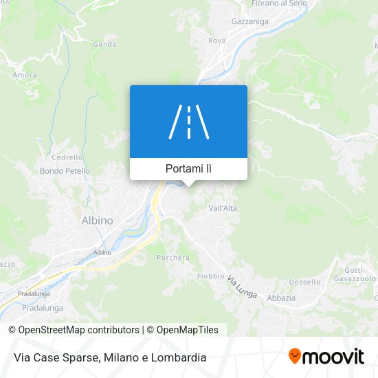 Mappa Via Case Sparse