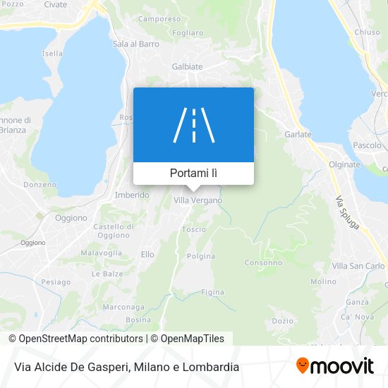 Mappa Via Alcide De Gasperi
