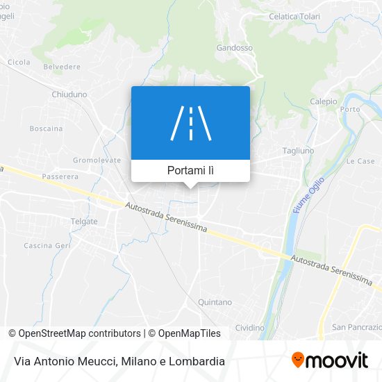 Mappa Via Antonio Meucci