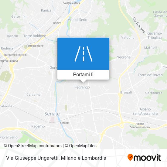 Mappa Via Giuseppe Ungaretti