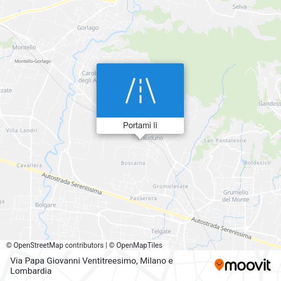 Mappa Via Papa Giovanni Ventitreesimo