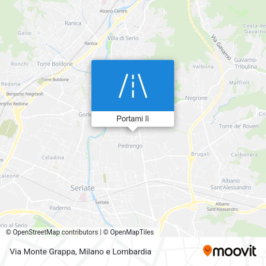 Mappa Via Monte Grappa